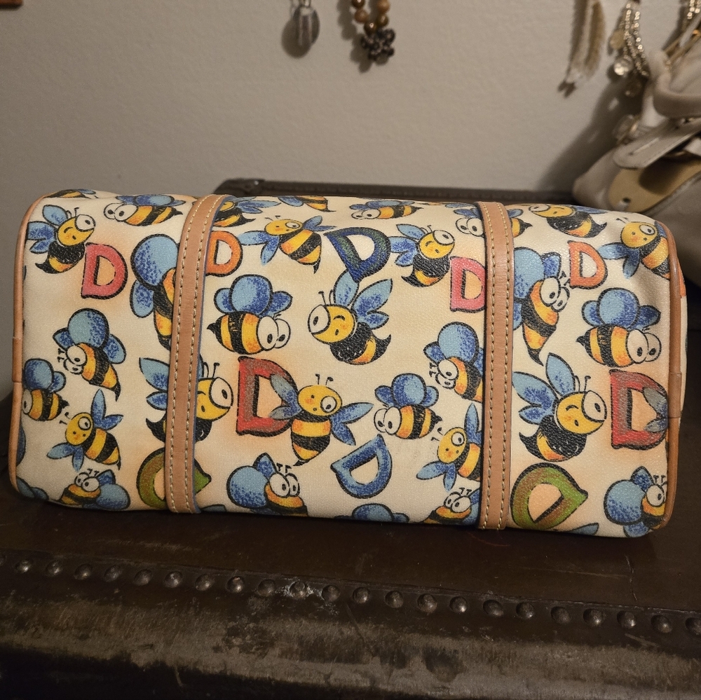 Dooney & Bourke Vintage Y2K D + Bee Barrel Satchel - Picture 8 of 12